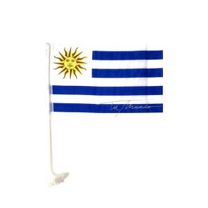 BANDERA URUGUAY P/AUTO POLIESTER X100