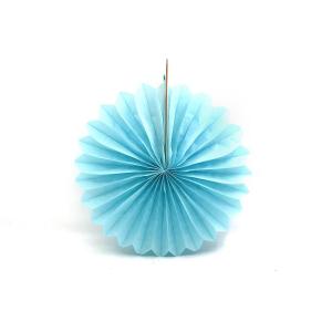 ABANICO 20 CM CELESTE