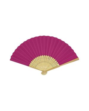 ABANICO CALADO 38 X 21 CM FUCSIA