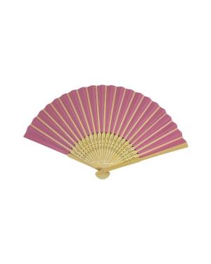 ABANICO CALADO 38 X 21 CM ROSADO