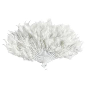 ABANICO DE PLUMAS BLANCO