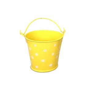 BALDE CON LUNARES 6,5X6CM AMARILLO