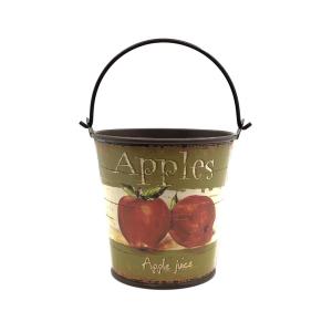 BALDE DECORADO 10.5X10.5X7.5 CM *APPLE*