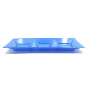 BANDEJA RECT. 38X17.5CM X3U AZUL
