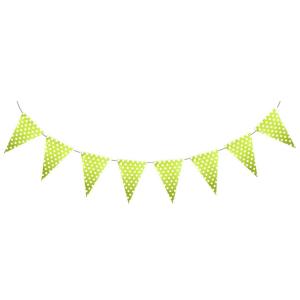 BANDERIN CON CIRCULOS - VERDE  MANZANA-