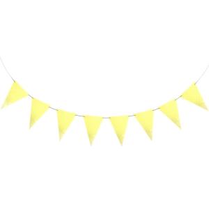 BANDERIN CON LUNARES AMARILLO