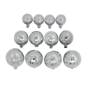 BOLA DISCO DECORATIVA PL 3CM 4CM Y 5CM X 12 UN