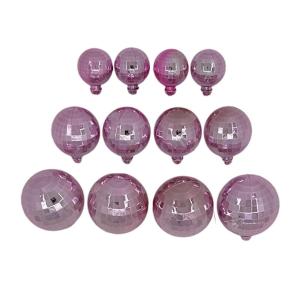 BOLA DISCO DECORATIVA RP 3CM 4CM Y 5CM X 12 UN