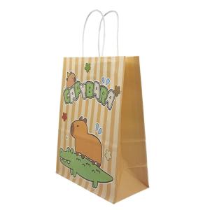 BOLSA CAPIBARA 25,5X12,5X33CM C/COCDRILLO