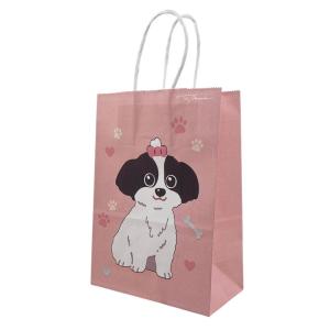 BOLSA C/ASA 15X8X21CM PERRITO BL Y NG