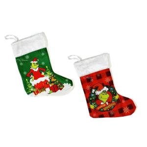 BOTA GRINCHMAS 25 CM ROJA