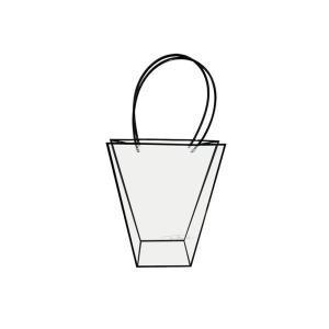 Bolsa Pvc con Borde y Asa