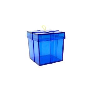 CAJA DE REGALO PESA PARA GLOBOS AZUL