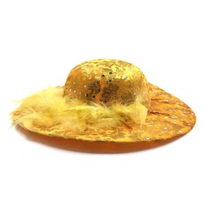 CAPELINA C/PLUMAS  DORADO