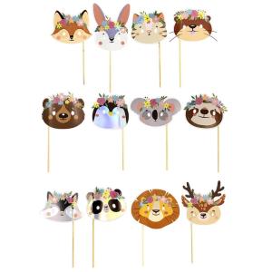 CARTELES ANIMALES DEL BOSQUE MARRON