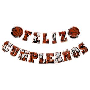 CARTEL FELIZ CUMPLEAÑOS BASQUET