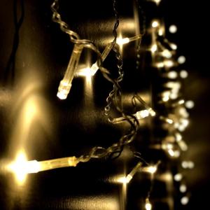 CORTINA - 100 LUCES LED - 3 M X 60 CM BLANCO CALIDO
