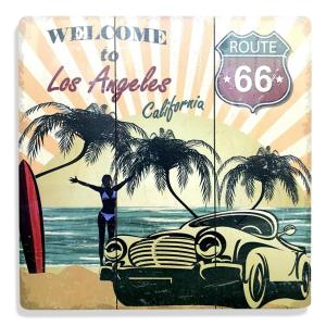 CUADRO WELCOME TO LOS ANGELES - 40 X 40 CM