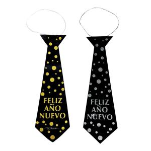 Corbata Carton Feliz Año Nuevo