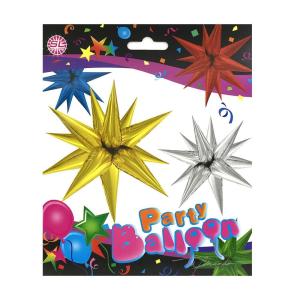 ESTRELLA 3 D - GLOBO METALIZADO 66 CM ROSADO