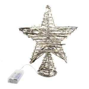 ESTRELLA RUSTICA LUMINOSA 20X25CM