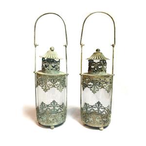 FAROL 39 X 11 CM PLATA