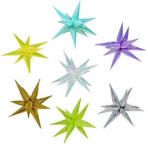 Globo Estrella 3D Tornasolado