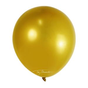 GLOBO  R18"  PERLADO X  5 UN DORADO