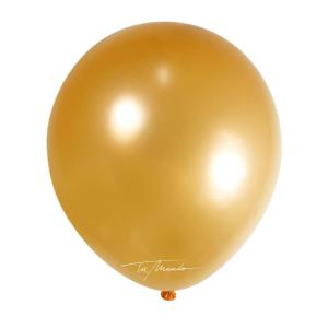 GLOBO  R18"  PERLADO X  5 UN NARANJA CLARO