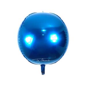GLOBO 4D AZUL METALIZADO 56 CM