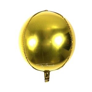 GLOBO 4D DORADO METALIZADO 56 CM