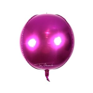 GLOBO 4D FUCSIA METALIZADO 56 CM