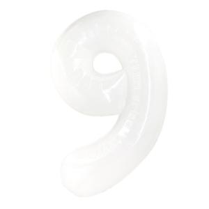 GLOBO BLANCO 100CM NUMERO 9