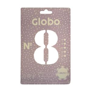 GLOBO BLANCO 81CM NUMERO 8