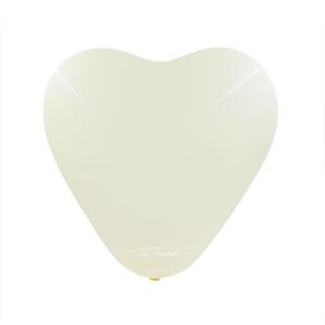 GLOBO CORAZON R10 X 25UN AMARILLO PASTEL