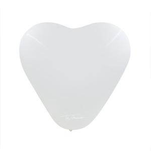 GLOBO CORAZON R10 X 25UN BLANCO