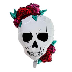 GLOBO MET. CALAVERA DIA DE LOS MUERTOS 64 X 83,5CM