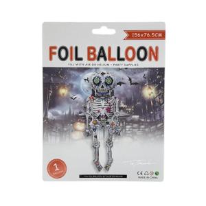 GLOBO MET. ESQUELETO GIGANTE 1,58 X 86CM
