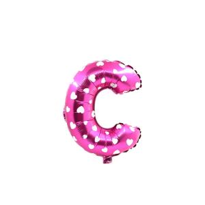 GLOBO MET. LETRAS ROSADO C