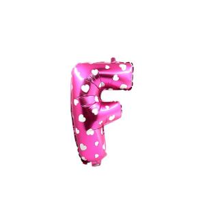 GLOBO MET. LETRAS ROSADO F