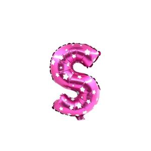 GLOBO MET. LETRAS ROSADO  S