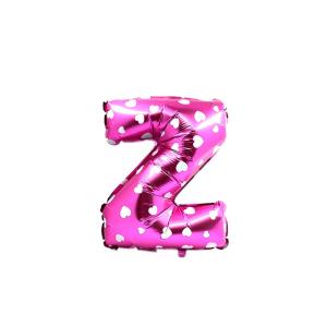 GLOBO MET. LETRAS ROSADO Z