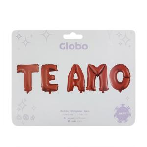 GLOBO METALICOS TE AMO 40CM