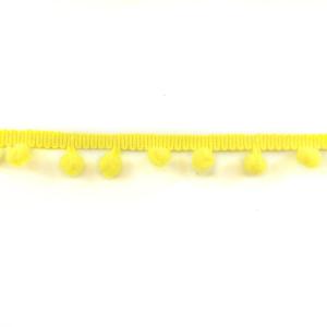 HILO DE POMPONES AMARILLOS 1 CM X 10 METROS