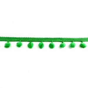 HILO DE POMPONES VERDES 1 CM X 10 METROS
