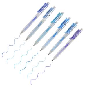 LAPICERA GEL ACRILICO CELESTE Y LILAS  X 6 UN