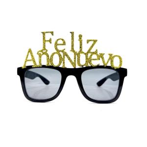 LENTE NEGRO FELIZ AÑO NUEVO