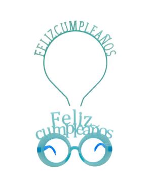 LENTE Y VINCHA F.CUMP NEON VERDE