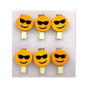 MINI PALILLOS CON EMOJI X 6 UN-ENAMORADO