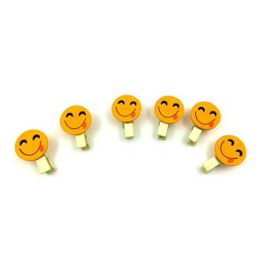 MINI PALILLOS CON EMOJI  X 6 UN-SONRISA
